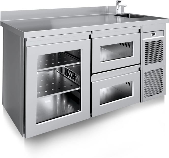 Refrigerated counters for beverages – Cookinox